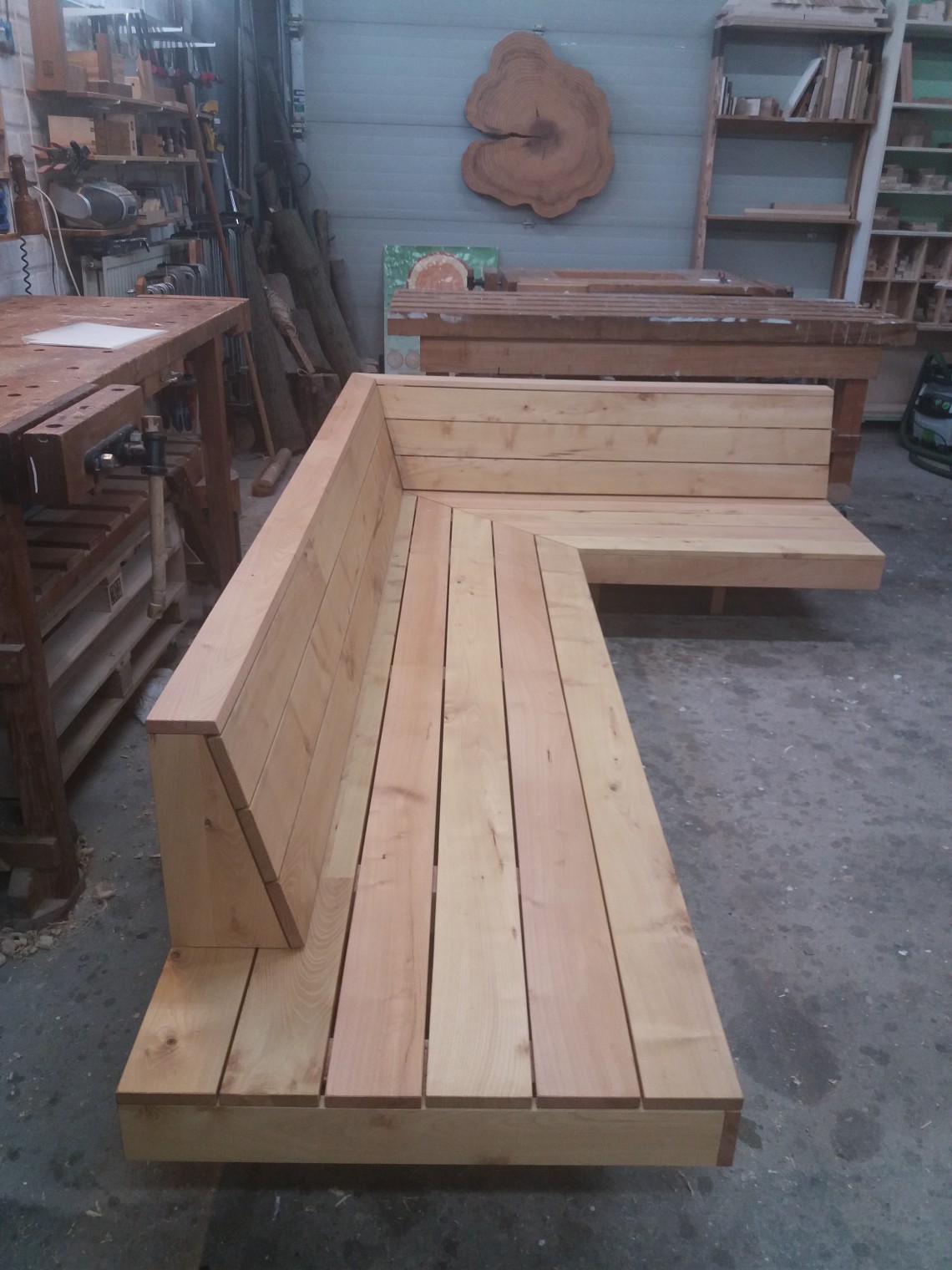 loungebank van acaciahout